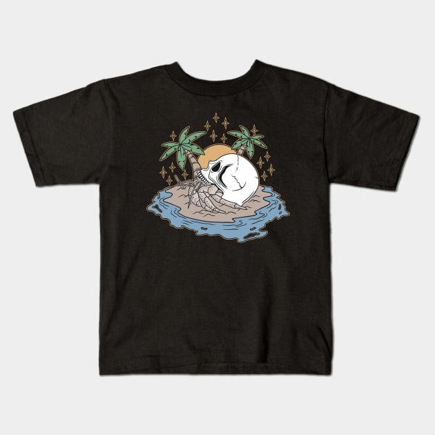 hermit crab Kids T-Shirt by Yohanes Yeesa